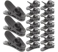 UTHCLO 20 Pièces Pinces Micro-cravate en Plastique Abs Solide et Sûres, Clips pour Microphone Faciles à Transporter, Libérez Vos Mains Lors de Discours et Discussions en Ligne
