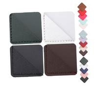 UTHCLO 20 Pièces PU Cuir Pages Carrés Coins de Élégants pour Femmes Garçon Fille Enseignants Étudiants Accessoires de Lecture Polyvalents
