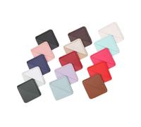 UTHCLO 20 Pièces PU Leather Square Corner Bookmarks For Book Lovers Women Teachers Vintage Style Multi Color Reading Accessories Office Home Supplies Gift