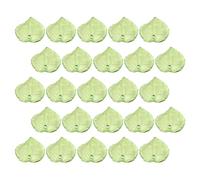 UTHCLO 200 Breloques Pendentifs Feuille en Acrylique Vert Transparent avec Trou pour Fabrication Bijoux DIY Décorations Légères pour Boucles D’Oreilles Bracelets et Colliers Loisirs