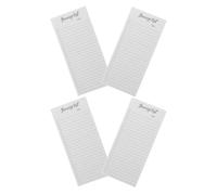 UTHCLO 200 Feuilles Bloc-notes Magnétique Blanc avec Feuilles Détachables Pratiques, Papier 80gsm, Aimant Complet au Dos, pour Listes de Courses et Bureaux Modernes
