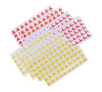 UTHCLO 2000 Autocollants de Drapeaux Triangulaires Adhésifs Colorés pour Carte Jaunes et Rouges, Tailles 16x14 Mm et 15x15 Mm Marqueurs de Localisation Précis pour Cartes de