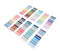 UTHCLO 2000 Onglets Adhésifs Transparents en PET 100 Couleurs Variées Autocollants d'Indexation pour Classement de Fichiers et Annotations Scolaires Accessoires pour Agenda et Gestion