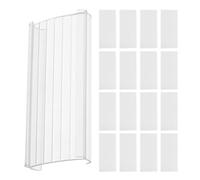 UTHCLO 20pcs Porte-étiquettes en Pvc pour Supermarché, Accessoire de Rayon Réutilisable Installation Facile, Présentoir D'étiquettes pour Affichage de Prix en Magasin