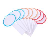 UTHCLO 20pièces Lot de Mini Tableaux Blancs Effaçables à Sec Ronds Portables et Pratiques pour Votes Notations et Présentations Salle de ouleur Aléatoire