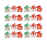 UTHCLO 24 Boîtes en Papier de Noël pour Emballage de Bonbons et Chocolats, Design Classique et Motifs Cartoon, pour Décoration de Table et Fête de Noël