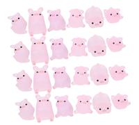 UTHCLO 24 pièces Miniature Piggy Figurines Lot de Résine Décoration Jardin Bureau Chambre DIY Ornements Animaux Adorables
