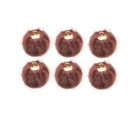 UTHCLO 24 pièces Pendentifs Boules Pompon Créatifs pour Boucles Oreilles DIY Accessoires Légers et Colorés pour Bijoux Suspensions Élégantes Peluche Kit Fabrication Boucle Oreille