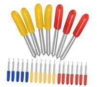 UTHCLO 25 Pièces Lames de Découpe Acier Tungstène pour Traceur de Lettrage Compatible Universellement avec Machines de Gravure Couleur Aléatoire