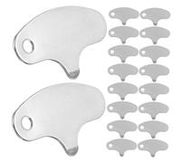 UTHCLO 25 pièces Ouvre Noix Macadamia Acier Inoxydable Décortiqueur Portable Ergonomique Outil et Résistant pour Noix et Amandes sans Effort