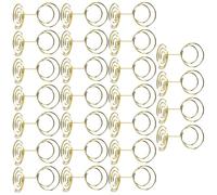UTHCLO 25pcs Porte-numéros de Table en Fil d'acier Carbone Doré, Support Photo à Pince Solide, pour Décoration Mariage et Cartes de Place