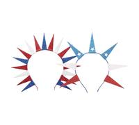 UTHCLO 2pcs Bandeaux Statue de Bandeau avec Couronne de Dame en Tissu Confortable pour Événements Formels et Rassemblements Décontractés Design Patriotique