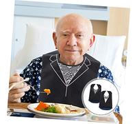 UTHCLO 2pièces Bavoirs De Dîner Pour Adultes Réutilisables Protections Pour Vêtements Lavables Bavoirs Pliables Pour Personnes Âgées