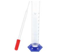 UTHCLO 2pièces Éprouvette Graduée Verre Compte-gouttes Pour Chimie Équipement De Laboratoire Mesure Précise