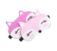 UTHCLO 2pièces Masque De Sommeil Forme De Renard Mignon Pour Garçon Fille Filles Femmes Dormir La Nuit Voyage Maison Lot