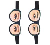 UTHCLO 2pièces Masque Pour Dormir Doux Avec Sangle Réglable Design Amusant Yeux Pour Voyage Sommeil Couleurs Assorties Lot