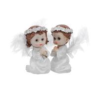 UTHCLO 2pièces Statuette Ange Prière Pour Garçon Et Fille Statue De Baptême Noël Decoration Ange Pour Intérieur Et Extérieur