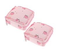 UTHCLO 2pièces Trousse De Rangement pour Serviettes Hygiéniques Pochette Imperméable Carton pour Voyage Pratique pour Protéger Et Organiser Vos Accessoires Menstruels