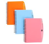 UTHCLO 3 ensembles Lot de Cahiers Spirales Ligné Format Petits Carnets de Poche Colorés avec Stylo Cahiers pour Bureau et École Bloc-notes Intérieur Pratique et Décoratif