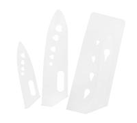 UTHCLO 3 Pièces Couteau Cas Fourreau Protecteur Manche Petit capots de Protection des Couteaux Coupeur Gaine de Couteau de Chef protège-Doigts pour Couper Plastique polypropylène Blanche