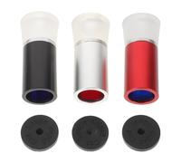 UTHCLO 3 Pièces Lot de 3 Loupes de Bijoutier 10x Grossissement en Alliage Métallique, Portable et Ergonomique, Couleurs Noir, Rouge et Argenté, Outil D'analyse et Test Précis pour Bijoux,
