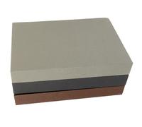 UTHCLO 3 pièces Lot de Décoratifs Simulés Lin Gris et Noir Ornements Modernes pour Maison Bureau Salon Table Basse et Bibliothèque Décoration Élégante et Raffinée