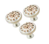 UTHCLO 3 Pièces Poignée de Meuble Alliage Style Champignon Rond Bouton Meuble Cuisine pour Tiroir et Placard Poignée de Traction Robuste et Design Élégant pour Armoire