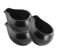 UTHCLO 3 pièces Récipient à Sauce Céramique avec Bec Verseur Pot à Lait pour Café Sauce et Gravy Contenant Multifonctionnel pour Cuisine et Restaurant