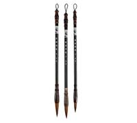 UTHCLO 3 pièces Set de Pinceaux de Calligraphie Chinoise Poils de Loup Moyenne et Petite Stylo à Confortable pour Écriture Dessin et Apprentissage