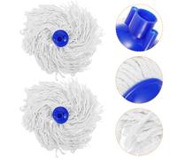 UTHCLO 3 pièces Tête de Balai Serpillère à Visser Recharge Absorbante Réutilisable pour Nettoyage Sol sans Séchage Rapide Compatible Accessoires Mop Supplies