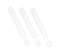 UTHCLO 3 Pièces Transparent Drawing Straight Ruler With Scale And Magnifying Glass For Art Scrapbooking Architectural Drafting And Geometry Measurements
