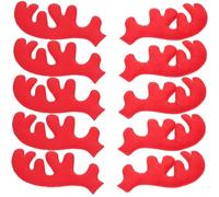 UTHCLO 30 Pièces Accessoires de Noël Cerf Cerfs Tissu pour Décoration de Chapeaux Tête DIY Doux et Confortables pour Fête de Noël