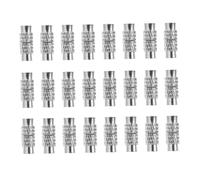 UTHCLO 30 pièces Fermoirs Vis Laiton pour Colliers et Bracelets Embouts de Bijoux Légers et Polyvalents pour Fabrication DIY Accessoires de Perlage et Connecteurs Couleur Nickel
