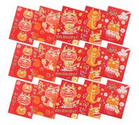 UTHCLO 30 Pièces Lot de Enveloppes Rouges Traditionnelles Du Nouvel An Chinois Pochettes de Chance Papier Couché Décoration Festive pour Mariage et Fête Du Printemps