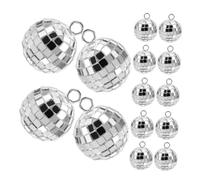 UTHCLO 30 pièces Pendentifs Boule Disco Rétro Multi-usage pour Création de Bijoux Porte-clés Colliers et Décorations Accessoires Années