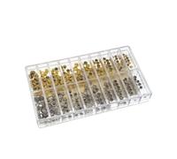 UTHCLO 300 Pièces Couronne de Montre Dome et Plate, Lot, Plastique | Outil Horlogerie, Tige de Montre, Watch Tube, Coffret Argenté, Ateliers, Collectionneurs, 4.0 à 6.0mm