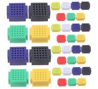 UTHCLO 35 pièces Kit de Plaques PCB Miniatures sans Soudure Multicolores pour Projets Électroniques Planches de Prototypage Compactes pour Montage et Test de Circuits