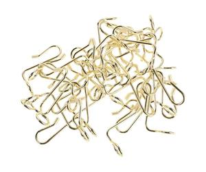 UTHCLO 36 Pièces Crochet D’extension de Placard, Mini Clip de Fixation | Acier Inoxydable Doré, Rangement Gain de Place, Réorganisation Rapide, pour Loyers, Voyages et Uniformes