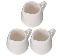 UTHCLO 3pièces Mini Pichet à Lait Céramique avec Poignée Pot à Sauce Drip Cuisine Crémier Porcelaine Compact et Élégant