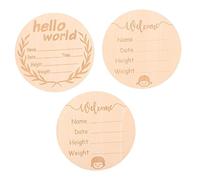 UTHCLO 3pièces Panneau Annonce De Naissance Pour Hôpital Panneau De Garçon Fille Nom Garçon Fille