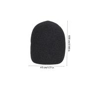 UTHCLO 4 ensembles Microphone Sponge Covers Set avec Support Antidérapant Caoutchouc Protection Vent et Chute Accessoires Microphone pour Du Bruit et Protection