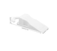 UTHCLO 4 Pièces Butée de Porte Caoutchouc avec Crochet de Suspension Fine Transparente Antidérapante sans Perçage Protection pour Verre Bois et Industrielles
