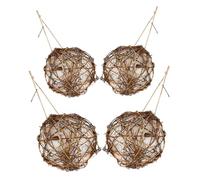 UTHCLO 4 Pièces Globe Nid de Nidification pour Oiseaux pour Nid de Accessoires Adaptés Jardin Balcon et Intérieur