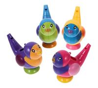 UTHCLO 4 pièces Jouets de Bain Oiseau Cartoon Sifflet Sonore Couleurs Assorties Sûr Garçon Fille Garçon Fille pour et Jeu