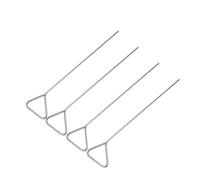 UTHCLO 4 pièces Kit Tiges de Revêtement Acier Inoxydable pour Laboratoire Épandeurs Triangulaires Antirouille Outils Compacts et Réutilisables pour Cellules et Culture