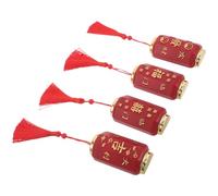 UTHCLO 4 Pièces Lot de 4 Ouvre-bouteilles Magnétiques Lanterne Rouge de Cheval, Décoration Feng Shui pour Réfrigérateur, Aimants pour Nouvel An 2026, Accessoire Multifonction Cuisine