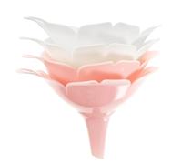 UTHCLO 4 pièces Lot de Entonnoirs de Cuisine Alimentaire Séparateur de Design Fleur Résistant Rouille pour Sauce Soja et Condiments Facile à Suspendre