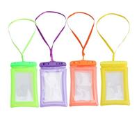 UTHCLO 4 pièces Lot de Pochettes Étanches Téléphone Portable PVC Transparentes pour Natation Plongée et Sports Nautiques Protection Écran Tactile Résistantes à et Couleur Aléatoire