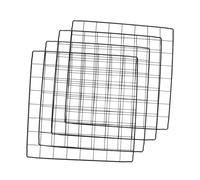 UTHCLO 4 pièces Panneaux de Clôture Noir pour Enclos Animaux Plaques Épaissies pour Isolation Lapin Accessoires DIY pour Extension Cage et Parc Chenil Chien Extérieur