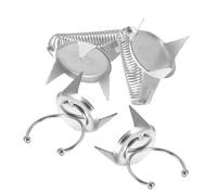 UTHCLO 4 Pièces Pinces à Dipping Acier Inoxydable pour Céramique Outils de Glacis pour Poterie Pinces de Revêtement pour Argile Accessoires de Modelage Résistants et Pratiques